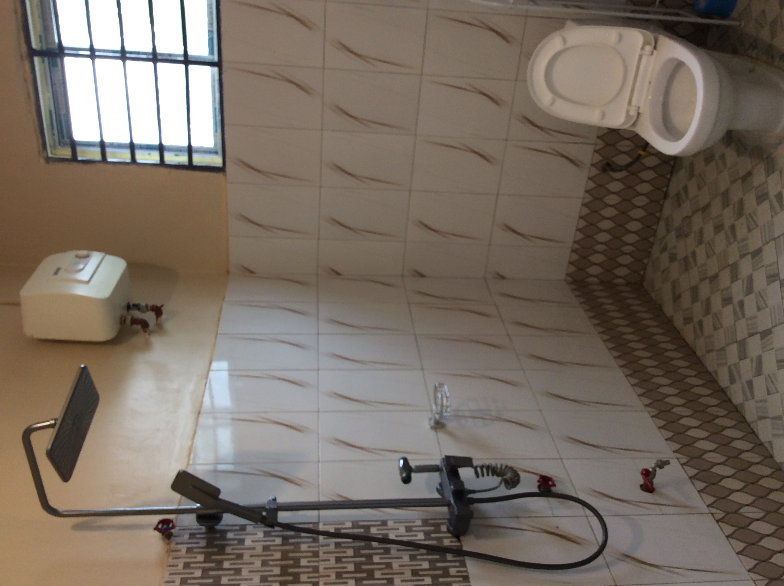 Bathroom with local materials